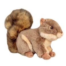來自英國的 Animigos 可愛毛絨動物, 17cm, 灰松鼠