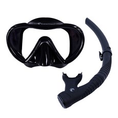OCEANTAG SEEMON 浮潛面鏡組, 黑色
