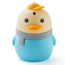 아티홈 목도리 오리 푸쉬 이쑤시개 케이스, 블루, 1개