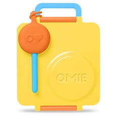 OMIE 第2代Omibox Omiford兒童保溫便當餐具叉子組, 陽光黃, 1套