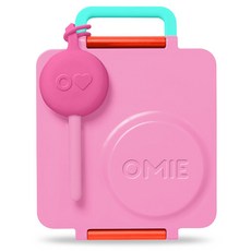 OMIE 第2代Omibox Omiford兒童保溫便當餐具叉子組, 粉紅色, 1套