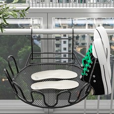 Aromat 陽台窗戶套房曬鞋架, 黑色