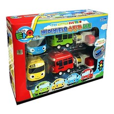 Tayo玩具車 4入+彈射器 2入組, 混色, 1組