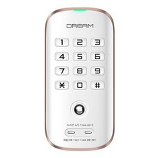 Dreamlock 置物櫃鎖/觸控鎖 兩用 白色 含3顆電池 DR-70T, 顧客自行安裝