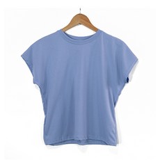라라온 여성용 통기성 순면 기본핏 무지 반팔 티셔츠 TSP531