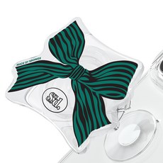 쏭스디자인 체인지 탈부착 아크릴 스마트톡, 리본 홀릭 그린, 1개