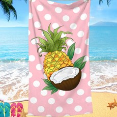 Healthydot 度假沙灘巾, 鳳梨, 1個