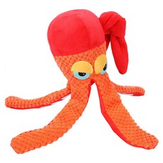 PASTEL PET 狗狗頭巾章魚玩具, 1個, 混色