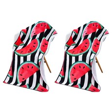 Healthydot 度假沙灘巾, 黑色西瓜, 2個