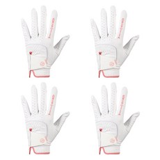 NEOGLOVE 合成皮高爾夫手套 左手用, 4個, 粉紅色