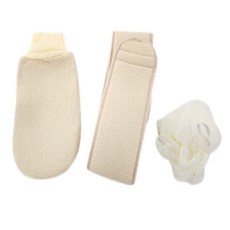 샤워용품 3종 세트, 아이보리, 1세트