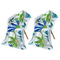 Healthydot 度假沙灘巾, 綠色花草, 2個