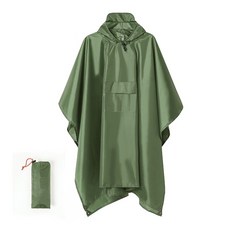 DTree 多用途口袋雨衣, 1個, 軍綠色
