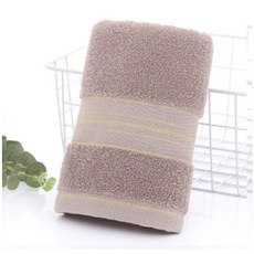 Healthy Dot 金色條紋超細纖維毛巾 100g, 1個, 棕色