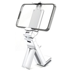 H2 프로 360도 회전 신형 비행기 핸드폰 스마트폰 거치대, 화이트, 1개