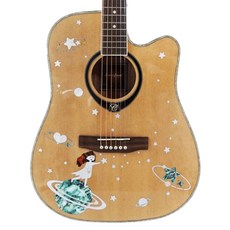 Allode 感性吉他機身貼紙 TYPE 01 行星少女, 1個