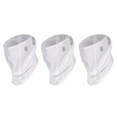 PGA TOUR 男女通用抗UV涼感口罩 3入, 白色