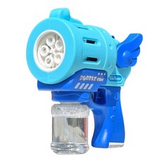 五孔泡泡槍+泡泡液組, 7763藍色, 1組