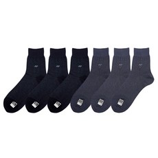 Arnold Palmer 雨傘牌 男士夏季40支棉中筒襪 2款 x 3雙 禮盒組