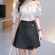 비비에모 A라인 트임 치마바지 06877