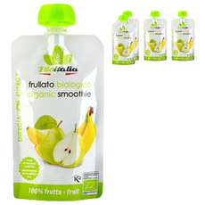 비오이탈리아 진짜 유기농 퓨레, 배바나나, 120g, 5개