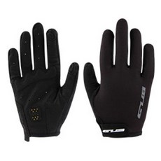 GUB G92 凝膠氣墊自行車長手套 雙手組, 1套, 藍色