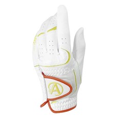 ANYGOLF 女款QG Best合成皮高爾夫手套 左手用, 1個, 白色
