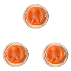 Aromates 上開式洗衣機棉絮過濾網球, 3個, 橘色