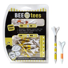 BEEtees Microbody 組合包 高爾夫球釘 69mm x 40p + 45mm x 10p 套組, 混合顏色, 1套