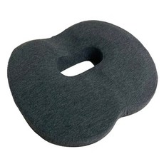 제이에스맘 모던세븐 편한자세 3D 에어메쉬 애플힙 도넛방석, 다크그레이