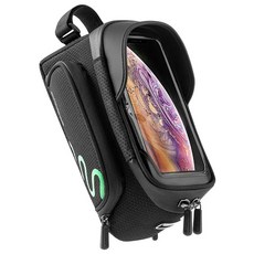 ROCKBROS 洛克兄弟 自行車車把手機防水觸控螢幕包 044, 1個, 黑色