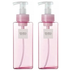 G&Y 泡沫按壓空瓶 650ml, 粉紅色, 2個