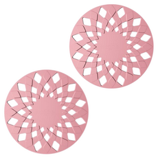 르로끄 북유럽 실리콘 냄비 받침대, 핑크, 2개