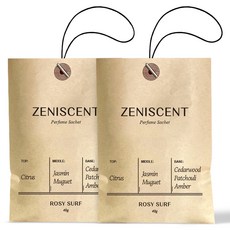 Jennyscent 香水香氛袋 衣櫃芳香劑 玫瑰浪花 正裝, Rosy Surf, 40g, 2包