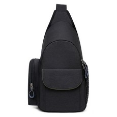 알로데 트라이앵글 백 크로스 카메라 가방 소, A02 블랙, 1개