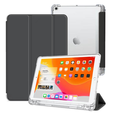 平板國度 透明Apple Pencil收納平板電腦保護殼, 黑色