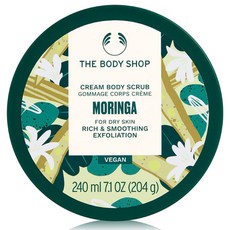 더바디샵 크림 바디 스크럽 모링가 플로럴향, 240ml, 1개