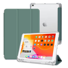 平板共和國 透明Apple Pencil收納平板電腦保護殼, 深綠色