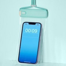 소니오 터치 클립 팔레트 휴대폰 방수팩 19 x 11 cm, 05 화이트 블루, 1개