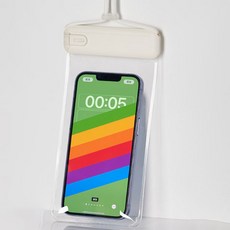 소니오 터치 클립 팔레트 휴대폰 방수팩 19 x 11 cm, 01 화이트, 1개