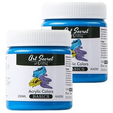 Art Secret 藝術家的秘密 壓克力顏料 036 Blue Lake KA250 2入, 250ml, 1 種顏色