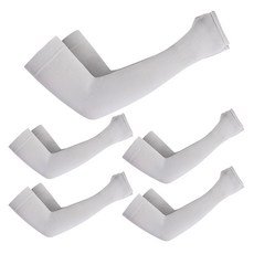 GMZ MOTORS 無縫袖套手背覆蓋涼感袖套 2入組, 灰色, 5套