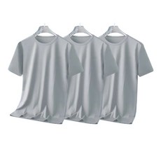 구디프 남성용 냉감 통기성 라운드넥 쿨티 반팔 티셔츠 3종 세트