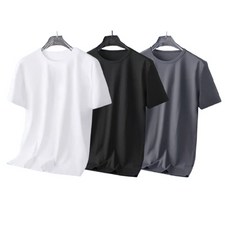 구디프 남성용 냉감 통기성 라운드넥 쿨티 반팔 티셔츠 3종 세트