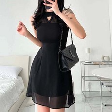 글램디브 도아른 쉬폰 A라인 미니원피스 AC0905