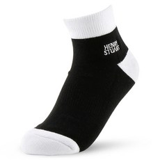 HENRY STUART 女用素色短襪套組, 黑色, 1套