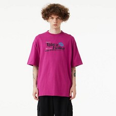 어반에이지 남녀공용 통기성 테이크 잇 퍼니 053 오버핏 면 반팔 티셔츠