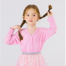 ILoveJ 女童 J.J V領 夏季 針織外套