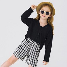 ILoveJ 女童 J J V領 夏季 針織外套