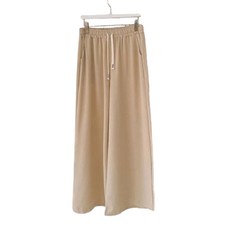 라라온 여성용 밴딩 찰랑 여름 와이드 주름 긴바지 TSP719